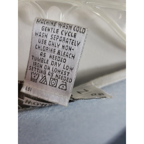 Womens NORTON STUDIO Blue White Striped Cardigan Top Size 2X Cotton - Picture 5 of 7